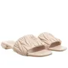Бесплатная доставка Дизайнер -дизайнер сандалии женские кожа роскошные тапочки розовые черные серо -серо