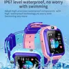 Q12 Kinder in Smart Watch SOS Phone Watch SmartWatch -Kamera mit SIM -Karte wasserdichtes IP67 -Kindergeschenk für iOS Android