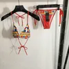 Designer Brand Bikini's vrouwen sexy badmode zomer zwempak bloemen printen strand sexy buiten zwembadfeestje