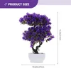 Dekorativa blommor konstgjord blomma emulerade tall bonsai hushållsdekoration faux plastimitation