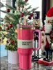 Tassen US Stock Limited Edition MUS H2.0 Winter Pink Cosmo Parada Co-Ed Flamino Valentines Day IFT 40 Unzen Taret Red Cups Car Tumblers Wasserflaschen 0111 L49