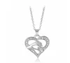 Pendant Necklaces Pendants Jewelry Diamond Peach Heart Mothers Day Gift Family Daughter Sister Crystal Necklace Drop Deliver Dhgarden Dhanc