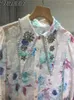 Blusas de mujeres Bienes europeos de la industria pesada Camisa de cuello de muñeca Dama de manga larga BLOUNA