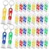 Keychains 100pcs Mini Keychain Bulk Set per bambini Colori assortiti Torcia Torcia Torcia Torcia Funzione per il campeggio LED CAMPAGGIO KIT