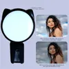 Tragbares Füllung Light Mobiltelefon Blitze Selfie Leuchten LED Video Licht Kamera Licht Süßes Panel Lampe Fotografie Zoom Beleuchtung