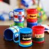 Muggs mugg kaffevatten koppar öl kopp juice plastmaterial nationell samling souvenir