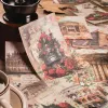 Journamm 30PCS / PACK Vintage Travel Papier Papier décor Journal Journal Collage PAPEERIE DIY Planificateur de Scrapbook Material Paper Craft