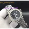 High Quality Waterproof Date Automatic Mechanical Watch Sier Band Blue Stainless Steel for Men