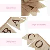 Parti Dekorasyon Kahve Bar Mektubu Banner Toplama Çuval Taşları Bunting DIY Gerekli Malzemeler