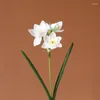 Kwiaty dekoracyjne sztuczne żonkile narcyzus Spring Flower Fake Silk aranżacja domowego wystroju ślubnego 1 komputery