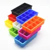 8/6/15Grid Big Ice Tray Mold Box Large Food Grade Silicone Ice Cube Square Tray Mold Diy Bar Pub Wine Ice Blocks Maker Model