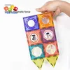 Magneter Magnetic Toys Magnetic Building Blocks Construction Toys Roll Ball Track Kids Diy Splicing Magnet Sheet Tratt Slide Montessori Education Toy 240409