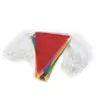 Flag di corde per decorazioni per feste per festival Pennant Birthday Holiday Pongee 14 20 cm Colorful Utile 2024