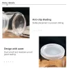 100/150 / 200 ml de bouteille de bouteille de bouteille de pudding en verre tasses de rangement de bouteille avec couvercle à haute température Récipient de yogourt Pot de pudding