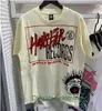 24 Hellstar T Shirt Mens Women Tshirt Rapper Umyj ciężkie rzemiosło Unisex krótkie rękawie Top High Street Retro Hell Dams Projektanci T-shirt Tees Tees Mens Designer Shirts Hzil