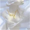 Chains Classic Personalized Micro-Inlaid Spiral Turn Necklace Fashion Exquisite Light Luxury Cute Design Stainless Steel Clavicle Drop Ot91G