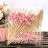 Forks Bamboo Disposy Bamboo Bams Picks Buffet Cupcake Fruit Fork Party Cake Dessert Salade Sticks Sticks Tureau de dents