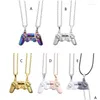 Colliers pendentifs Collier de contrôleur de jeu aimant 2x pour couple assorti féminin ami amitié bijoux drop livraison pendentif pendentif otcpl