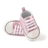 Meckior nieuwe baby flash canvas sneakers baby jongens meisjes sportschoenen baby eerste wandelaars peuter zachte zool antislip babyschoenen