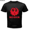 Ruger Pistol Gun Revolver 2nd Amendment Firearms Black TShirt Size S5XL Cartoon t shirt men Unisex Fashion sbz3172 240409