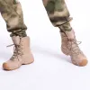 Ботинки военные тактические ботинки мужчины высокие дышащие боевые туфли для походов на открытые поклонники армии в кемпинге охота на спортивные туфли