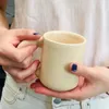 Canecas de caneca de água de cerâmica de cerâmica personalizada tampas de porcelana leite de porcelana copo de xícara de chá estética mocha taza para cafeting acampamento