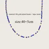 Choker Vlen 3mm Natural Stone Beaded Necklace Boho Jewelry For Women Friends Gift Accessories