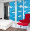 Pencere Çıkartmaları Buzlu Cam Kendinden Yapışkan Film Sky Bulut Banyo Sürgülü Kapı Gizlilik Ev Dekoru Oturma Odası Çıkarmaları 80 200cm
