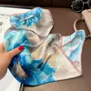 Scarves Luxury Brand % Real Silk Scarf Women Small Handkerchiefs Hair Ribbon Headband Neckerchief Female Design Square Bandana 20232404092KVN