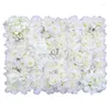 Decoratieve bloemen 40 60 cm kunstmatige bloemwand bruiloft achtergrond decoratie nep zijden tapijt witte rij groen plant