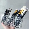 Makeup Brush Eyebrow Pencil Storage Rack Tre fack stora kapacitet Transparent förvaringslåda Akryl Stationery Penhållare