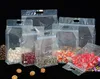 50pcs stań plastikowy przenośna torba na ziplock przezroczyste płatki owoców biszkopt napoje piwo sok sok kawa x-mas Pakowanie torebki