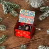 Petite boîte de musique rétro Crank Classical Music Box Boîtes musicales gravées pour les fêtes Mariages pour la fête des pères et la fête des mères