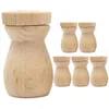 Bouteilles de rangement 6 pcs en bois d'huile essentielle de diffuseur de diffuseur