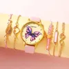 Montre-bracelets Fomes Fashion Casual Rose Cuir Belt Watch