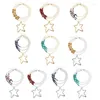 Collares colgantes perlas elegantes collar de cuentas de cuentas de estrella multicapa cadena de clavícula joyería multicapa para mujeres