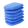 2/6pcs Microfiber Soft Aplicador de cera Mitts Polish Polish Pad Pad Esponja Aplicadora de Limpeza Pad para Polimento de Cuidados de Carro para S7G9