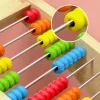 Add Subtract Abacus Ten Frame Set Math Counters for Kids Smooth Edges Educational Counting Frames Toy for Children Preschool