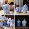 Vases Scelled Loose Tea Bot Loose Table Top Blein et White Porcelaine Rangement en porcelaine