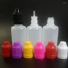 Storage Bottles 100pcs PE 30ml Plastic Dropper Bottle Empty E Liquid With ChildProof Caps For ELiquid Nail Gel