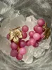 Boucles d'oreilles Summer Summer Purple Grapes for Women Luxury Luxury Sweet Fresh Green Grape Fruits Déclaration de bijoux vintage Cadeaux