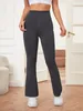 Pantalon actif flare leggings femmes hautes taies sèches rapides sports larges exercices de jambe de jambe coulant yoga pilates gym