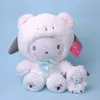 Novo estúpido e fofo japonês criativo, fofo gato crossdressing macio big ouve cachorro pingente de boneca de pelúcia