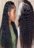 Wig Wig Curly Lace Front Human Hair Wigs for Black Women Bob Long Deep Frontal Brésilien Wig humide et Wavy HD Fullcfyc8463274