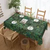 テーブルクロスグリーンペイズリー長方形のテーブルクロスビンテージフローラルプリントリビングルームダイニングカバーデコレーション用モダン