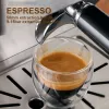 Professionele espresso-koffiezetapparaat CRM3812 Hoog efficiëntie 3 ketels koffiezetapparaat All-in-One Design met 16 versnellingen bonenmolen