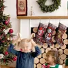 1 PCS Pluszowe pończochy świąteczne pończochy do wystroju domu kominek wiszący rodzina ornamentów, impreza, kraj, adorns, dekorativas