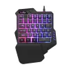 Combos RGB BackLit Teclado de jogo e mouse combos de teclado OneHanded Keypad Camundo