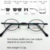 Occhiali da sole cubojue piccoli occhiali da lettura rotonda Donne maschio diottrie anti -blu con occhiali stretti per gli occhiali miopi