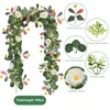 Fleurs décoratives Fleur Garland Floral Fell Yard Trop Fake Vine Vine Silk Wedding Decoration 6.2 Ft Mur pour la fête à la maison